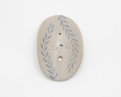 HAND-PAINTED CERAMIC HERB STRIPPER