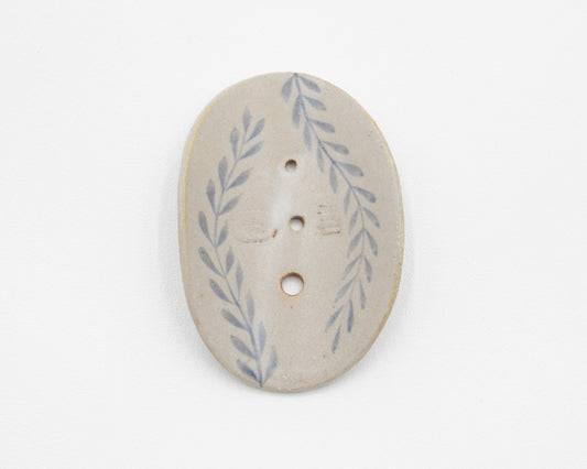 HAND-PAINTED CERAMIC HERB STRIPPER
