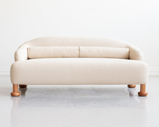 CAUBEEN SOFA - 6'L, BDDW FABRIC #445, CHERRY FEET