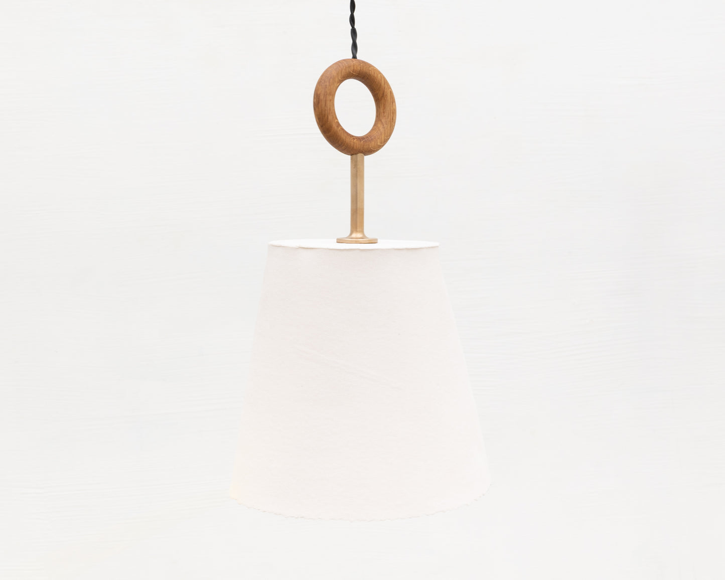 RAST PENDANT - BRONZE FIXTURE, HAND-PAINTED PORCELAIN SHADE