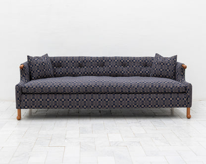 MABEL SOFA - 7', BDDW FABRIC #422, CHERRY ARMS AND FEET