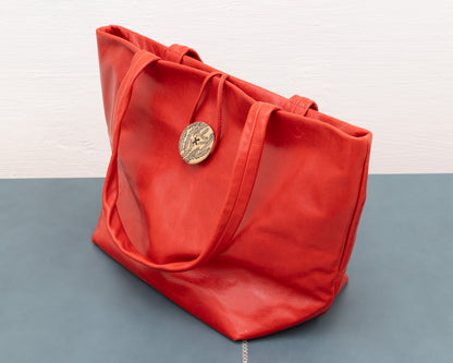 LEATHER PURSE WITH CERAMIC BUTTON (ED. 1/7)
