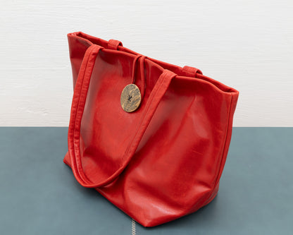 LEATHER PURSE WITH CERAMIC BUTTON (ED. 7/7)