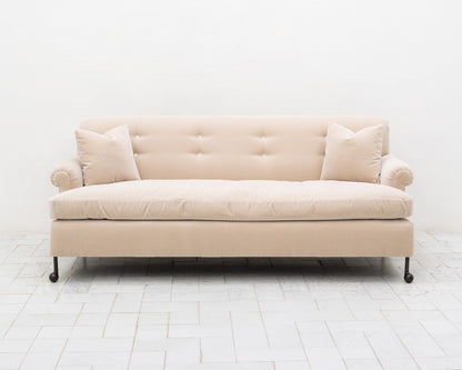 PROTOTYPE GRANE SOFA - 6.75', BDDW FABRIC #293, BLACKENED BRONZE FEET