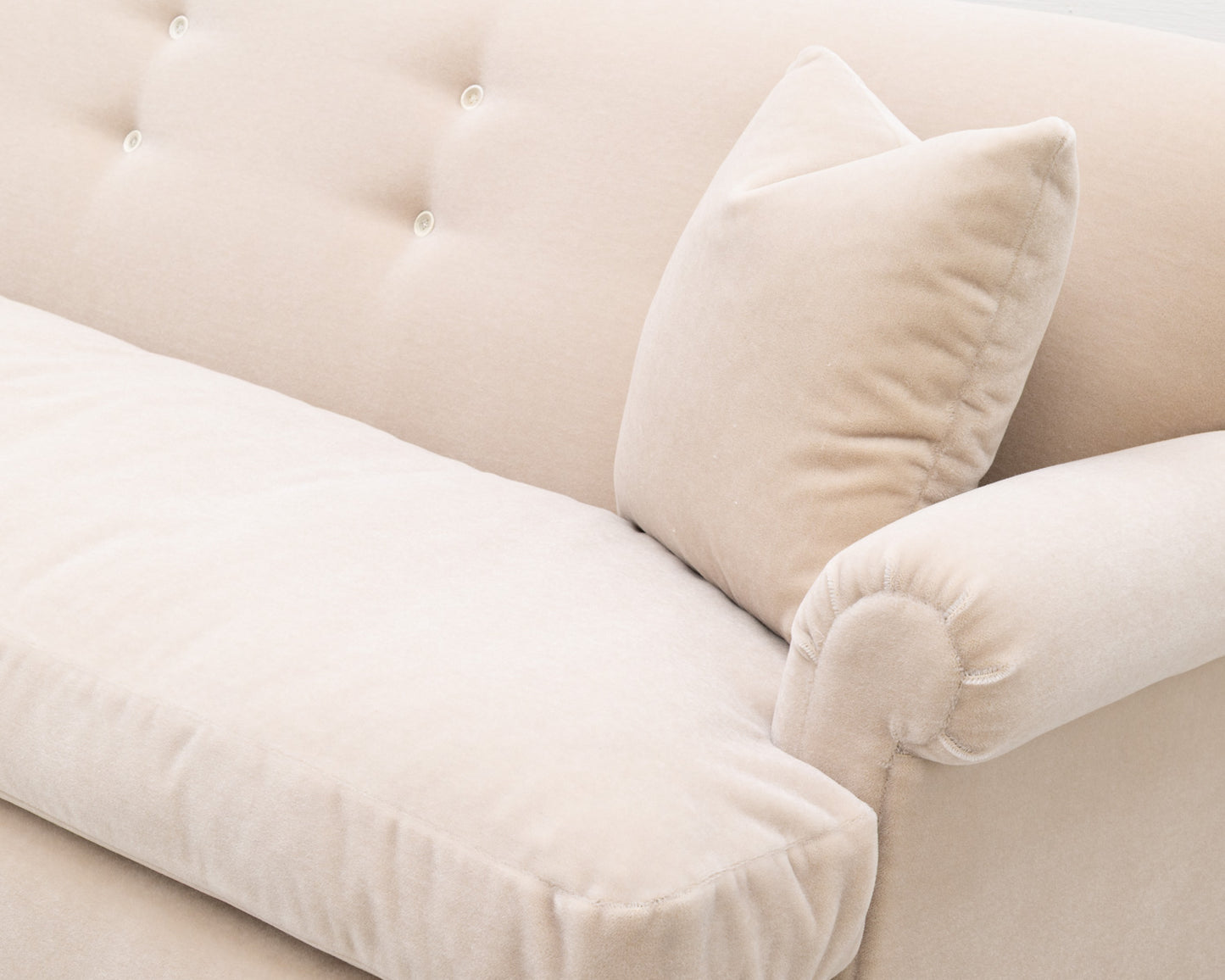 PROTOTYPE GRANE SOFA - 6.75', BDDW FABRIC #293, BLACKENED BRONZE FEET