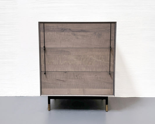 LAKE DRESSER - 31" L, OXIDIZED TIGER MAPLE EXTERIOR AND FACES