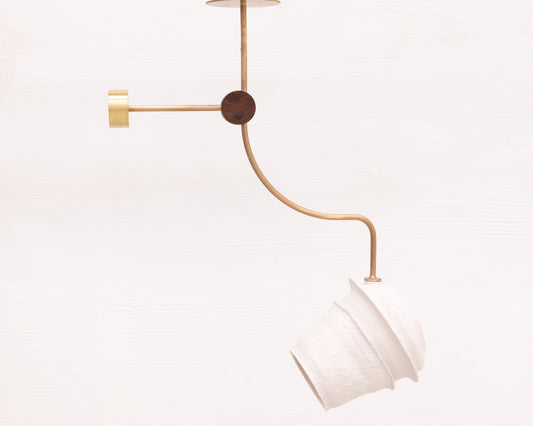 BLOUD CHANDELIER - WHITE PORCELAIN SHADE