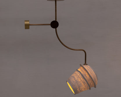BLOUD CHANDELIER - WHITE PORCELAIN SHADE