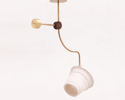 BLOUD CHANDELIER - WHITE PORCELAIN SHADE