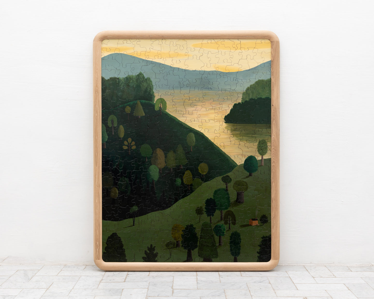 HAND-PAINTED JIGSAW PUZZLE - LANDSCAPE #116 - 63" H X 49" W