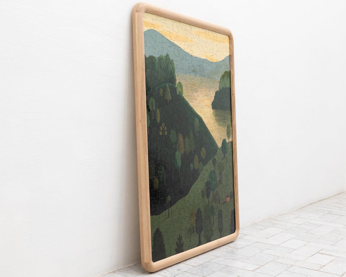HAND-PAINTED JIGSAW PUZZLE - LANDSCAPE #116 - 63" H X 49" W