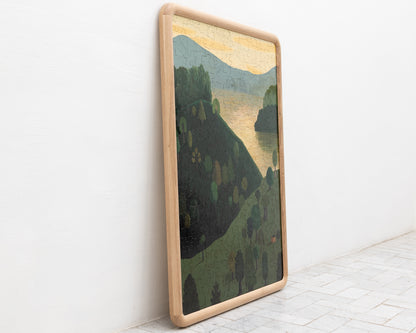 HAND-PAINTED JIGSAW PUZZLE - LANDSCAPE #116 - 63" H X 49" W