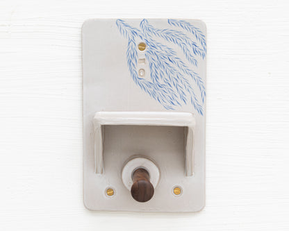 CERAMIC TOILET PAPER HOLDER