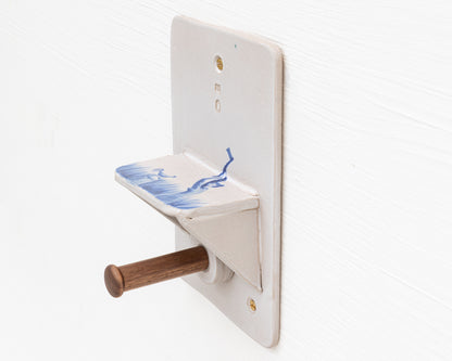 CERAMIC TOILET PAPER HOLDER