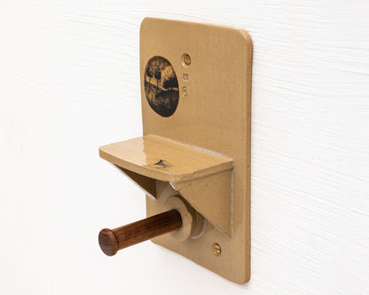 CERAMIC TOILET PAPER HOLDER