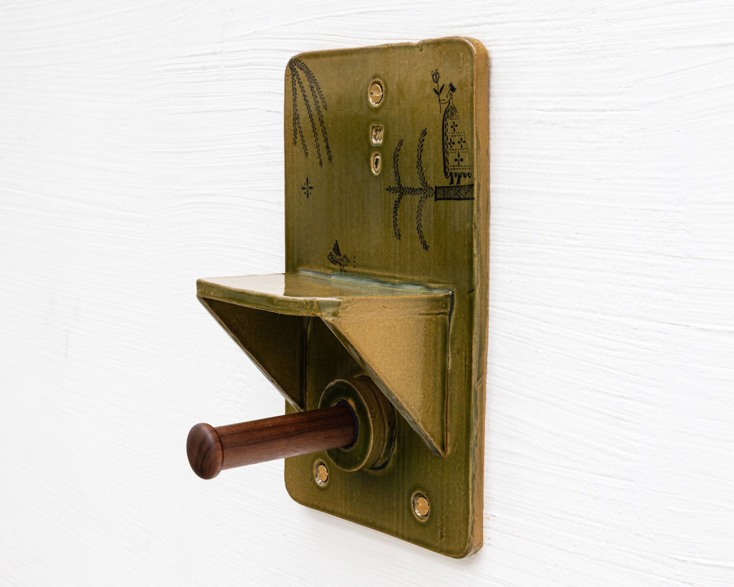 CERAMIC TOILET PAPER HOLDER
