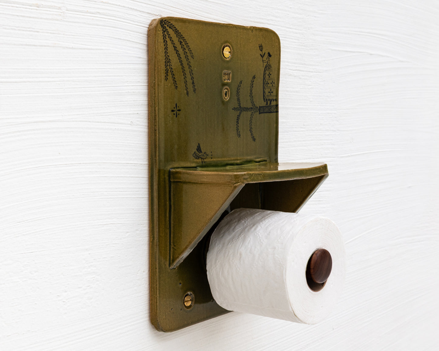 CERAMIC TOILET PAPER HOLDER