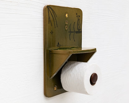 CERAMIC TOILET PAPER HOLDER
