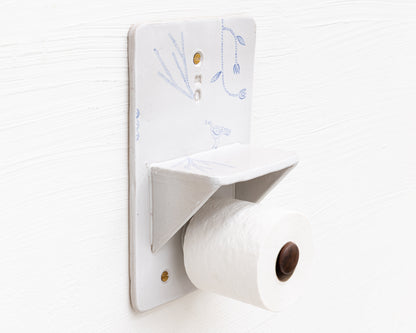 CERAMIC TOILET PAPER HOLDER
