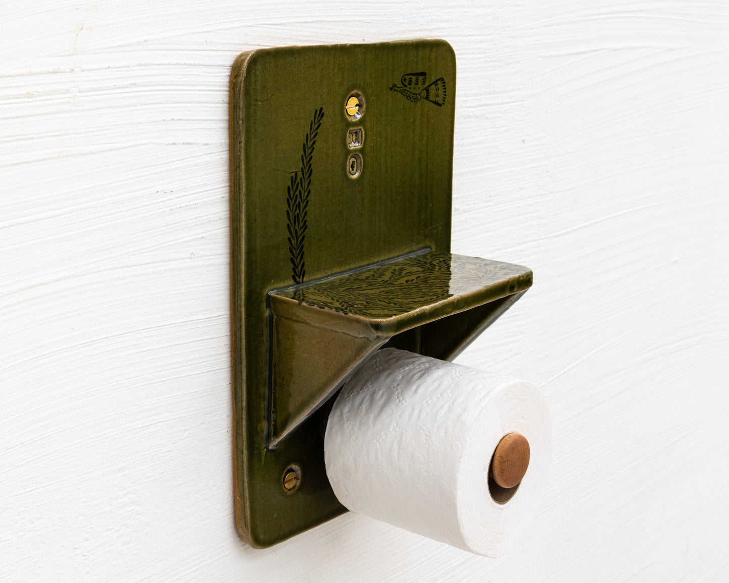 CERAMIC TOILET PAPER HOLDER
