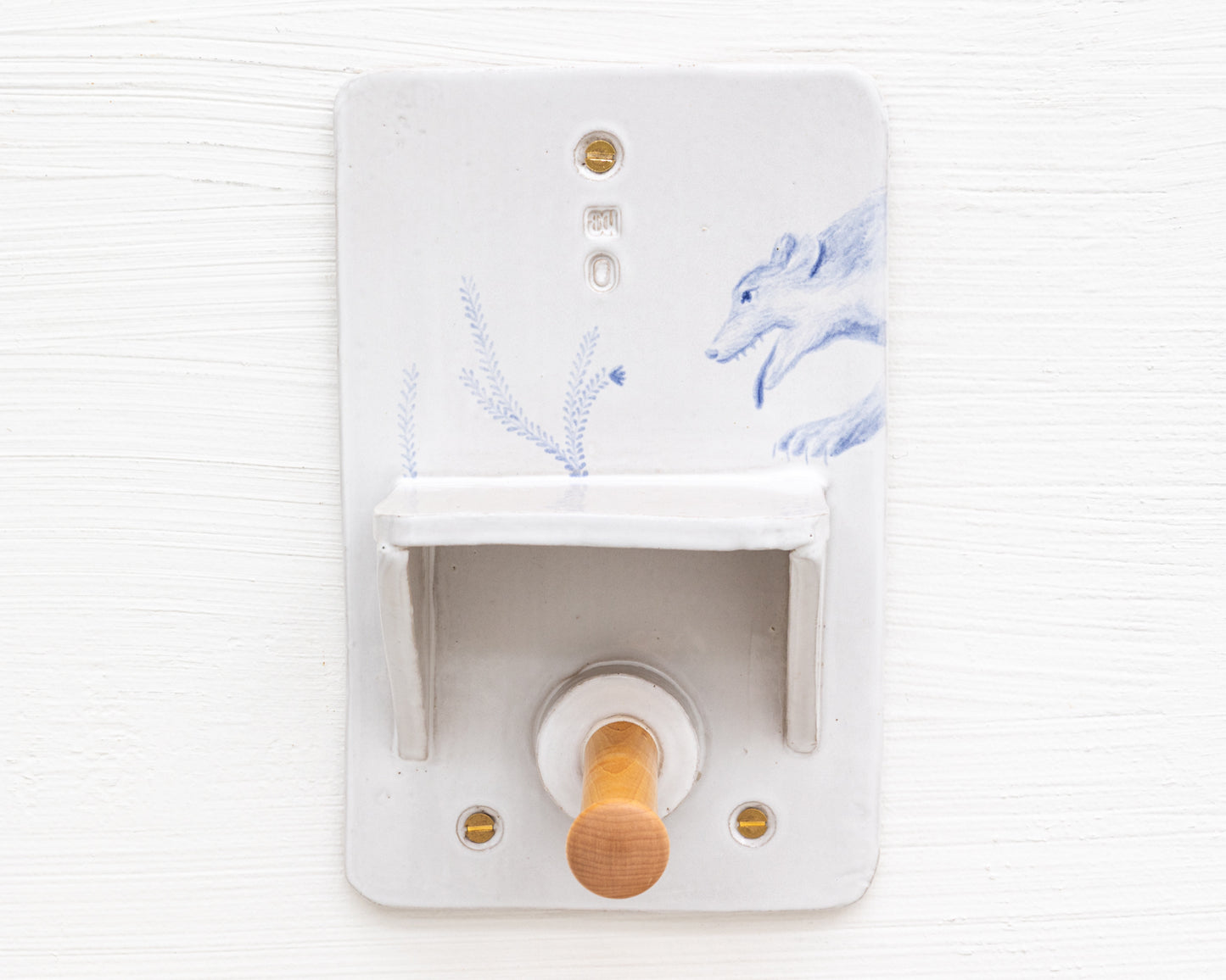 CERAMIC TOILET PAPER HOLDER
