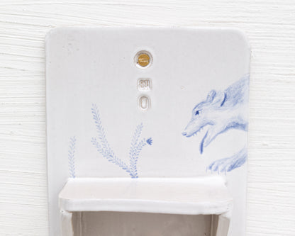 CERAMIC TOILET PAPER HOLDER