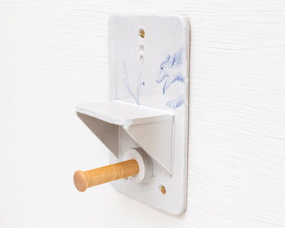 CERAMIC TOILET PAPER HOLDER