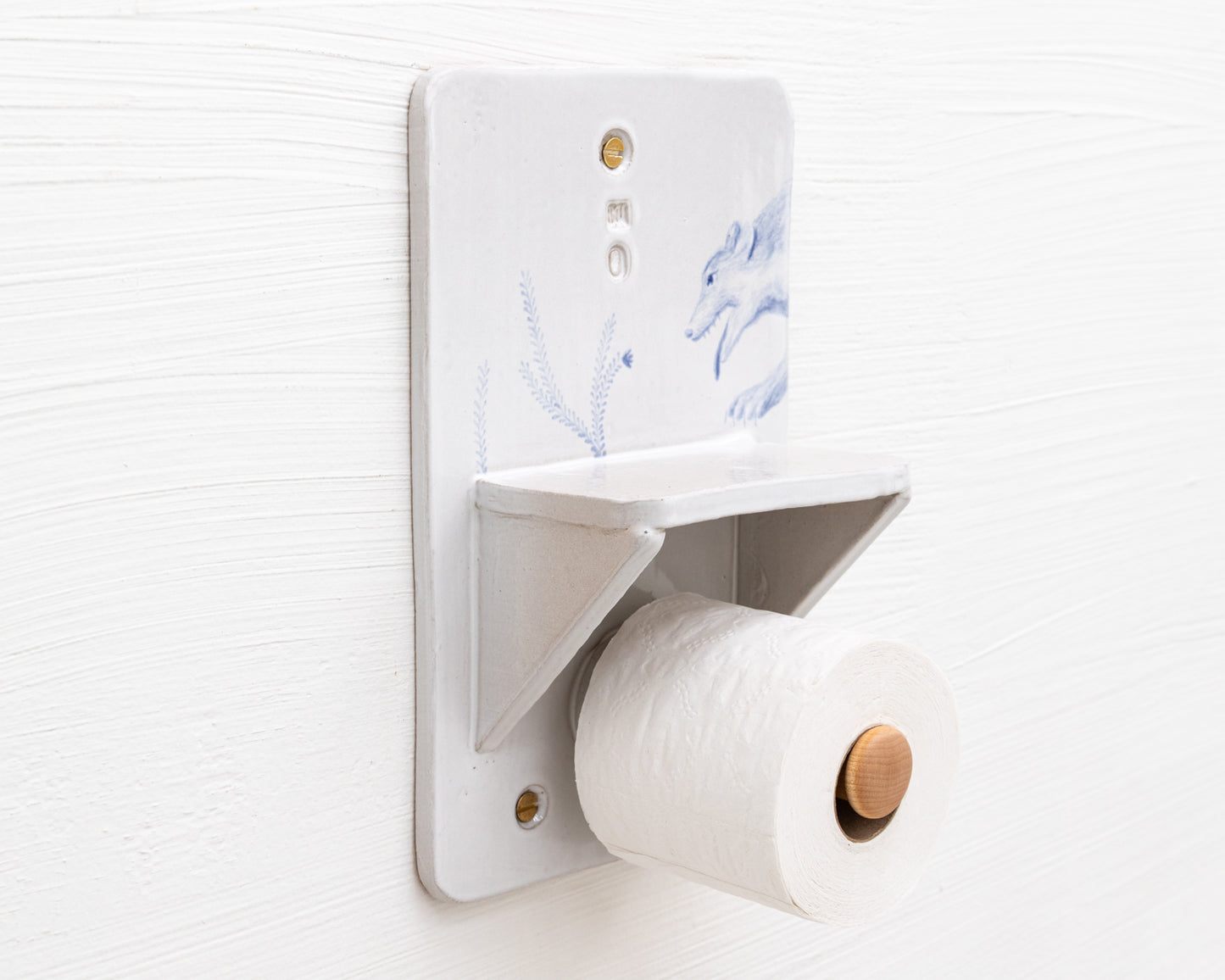 CERAMIC TOILET PAPER HOLDER