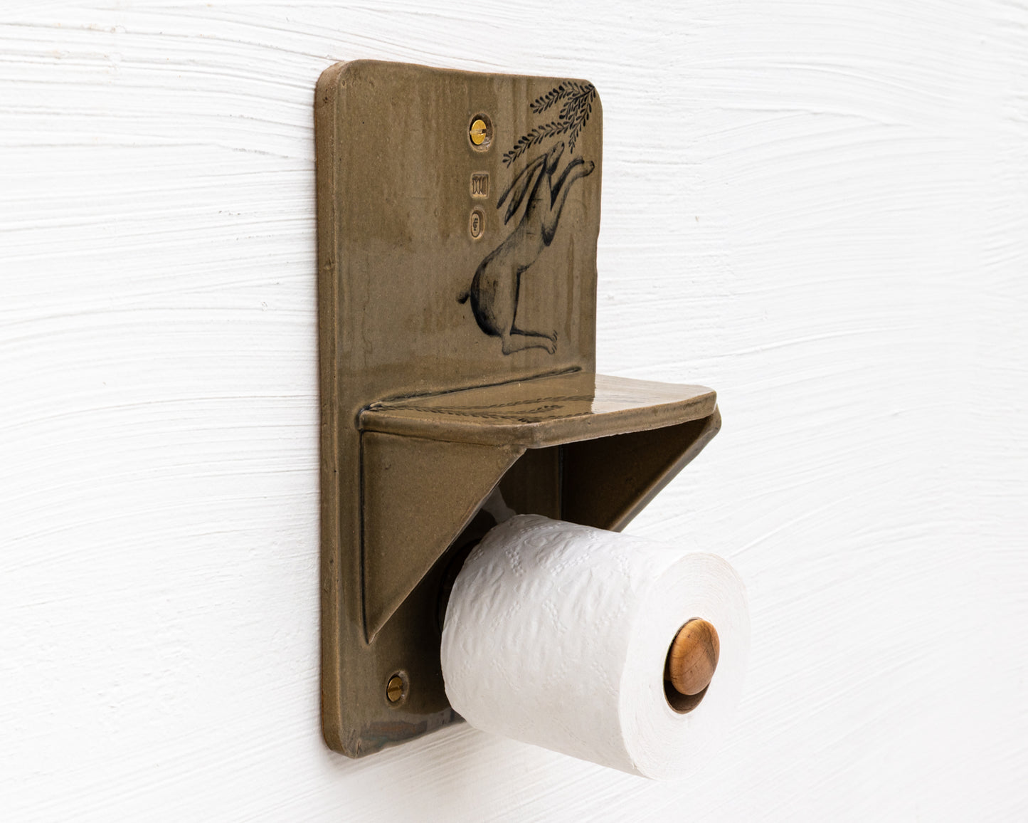 CERAMIC TOILET PAPER HOLDER