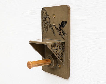 CERAMIC TOILET PAPER HOLDER