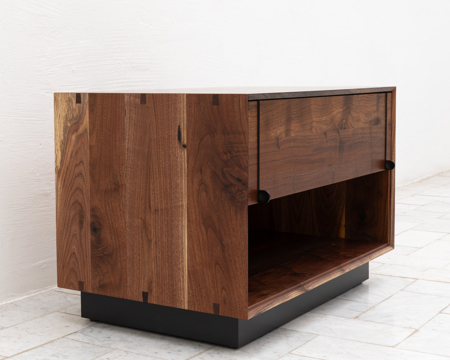LAKE SIDE TABLE - 31" L, CLARO WALNUT EXTERIOR AND FACES