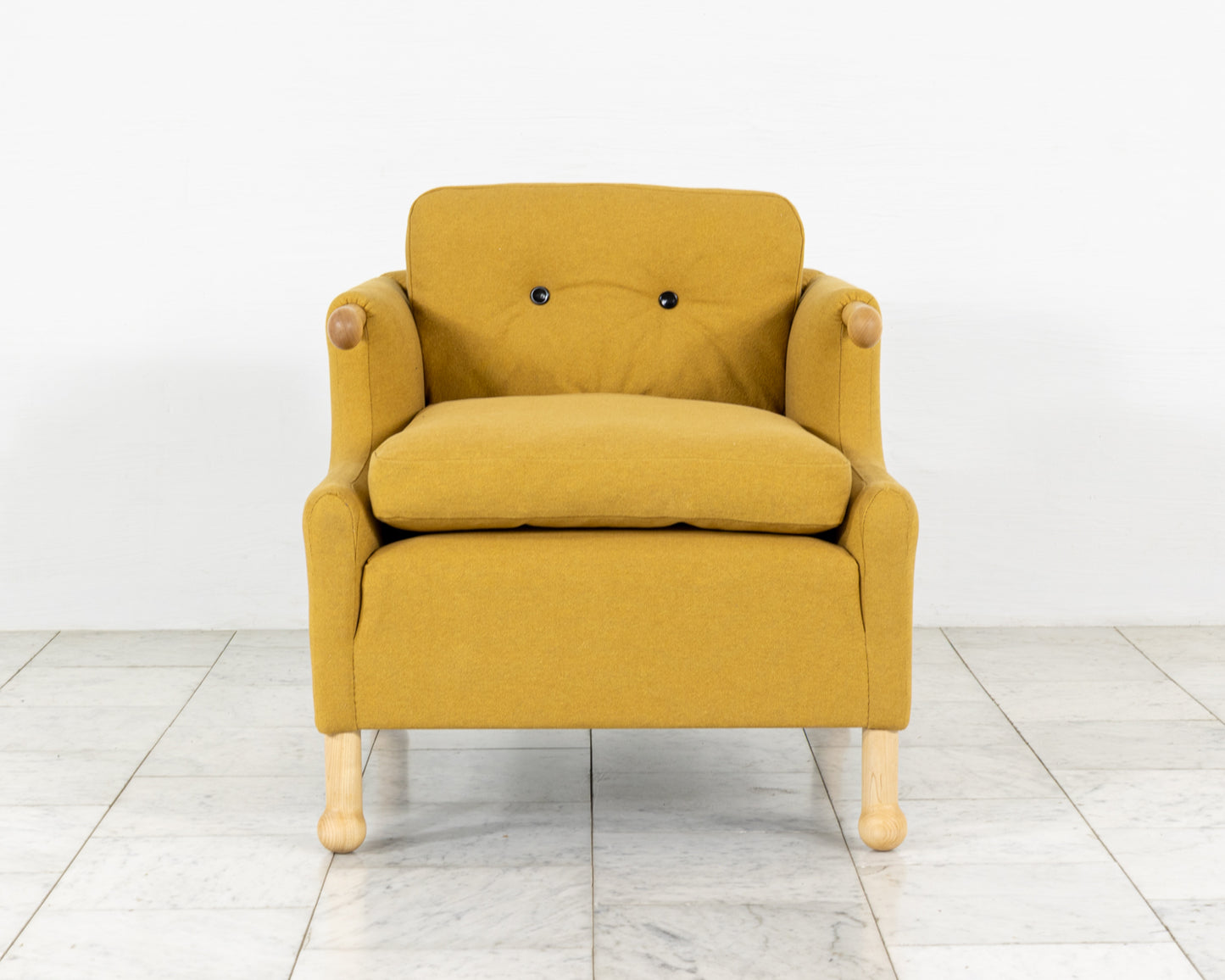 MABEL CLUB CHAIR - BDDW FABRIC #439, NATURAL MAPLE ARMS AND FEET