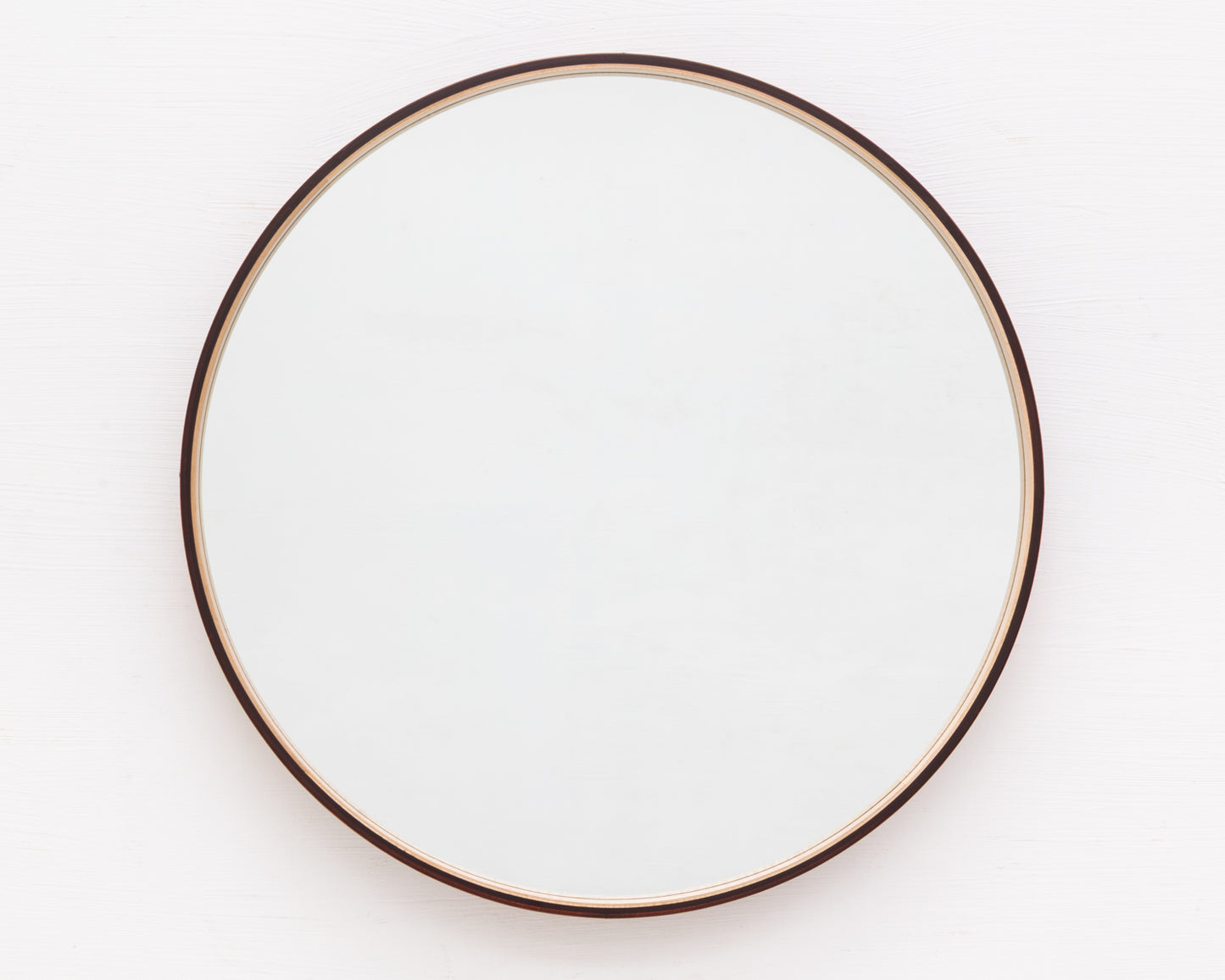 ADMIRAL'S MIRROR - 36" DIAMETER, NATURAL MULLED