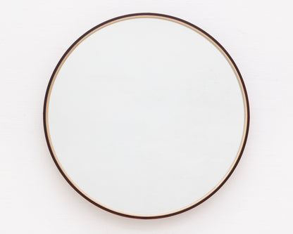 ADMIRAL'S MIRROR - 36" DIAMETER, NATURAL MULLED