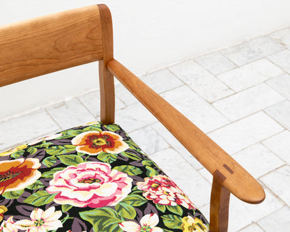 BERIN CLUB CHAIR - BDDW FABRIC #340, CHERRY