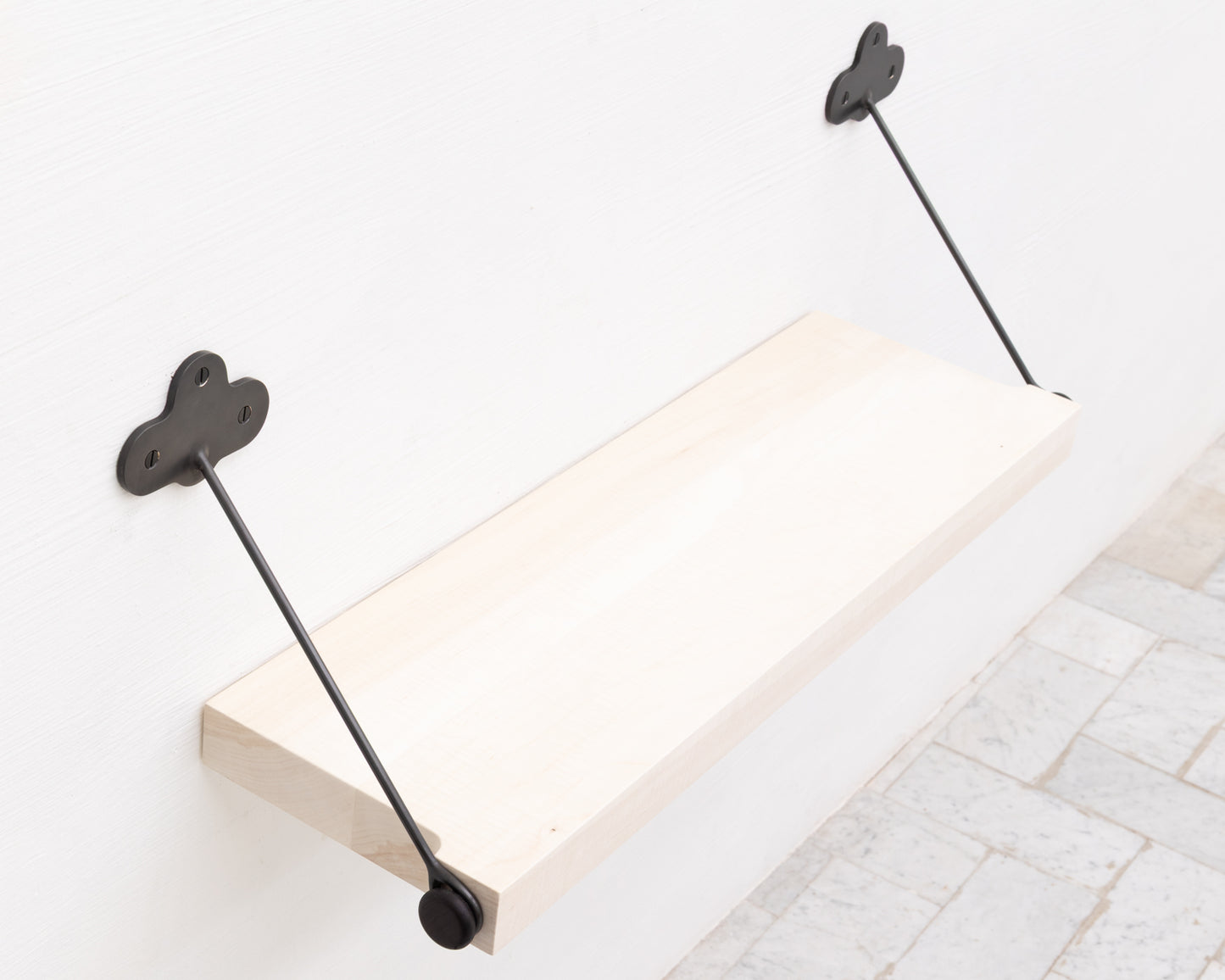 CLOUD SHELF - 36" L, BLEACHED MAPLE