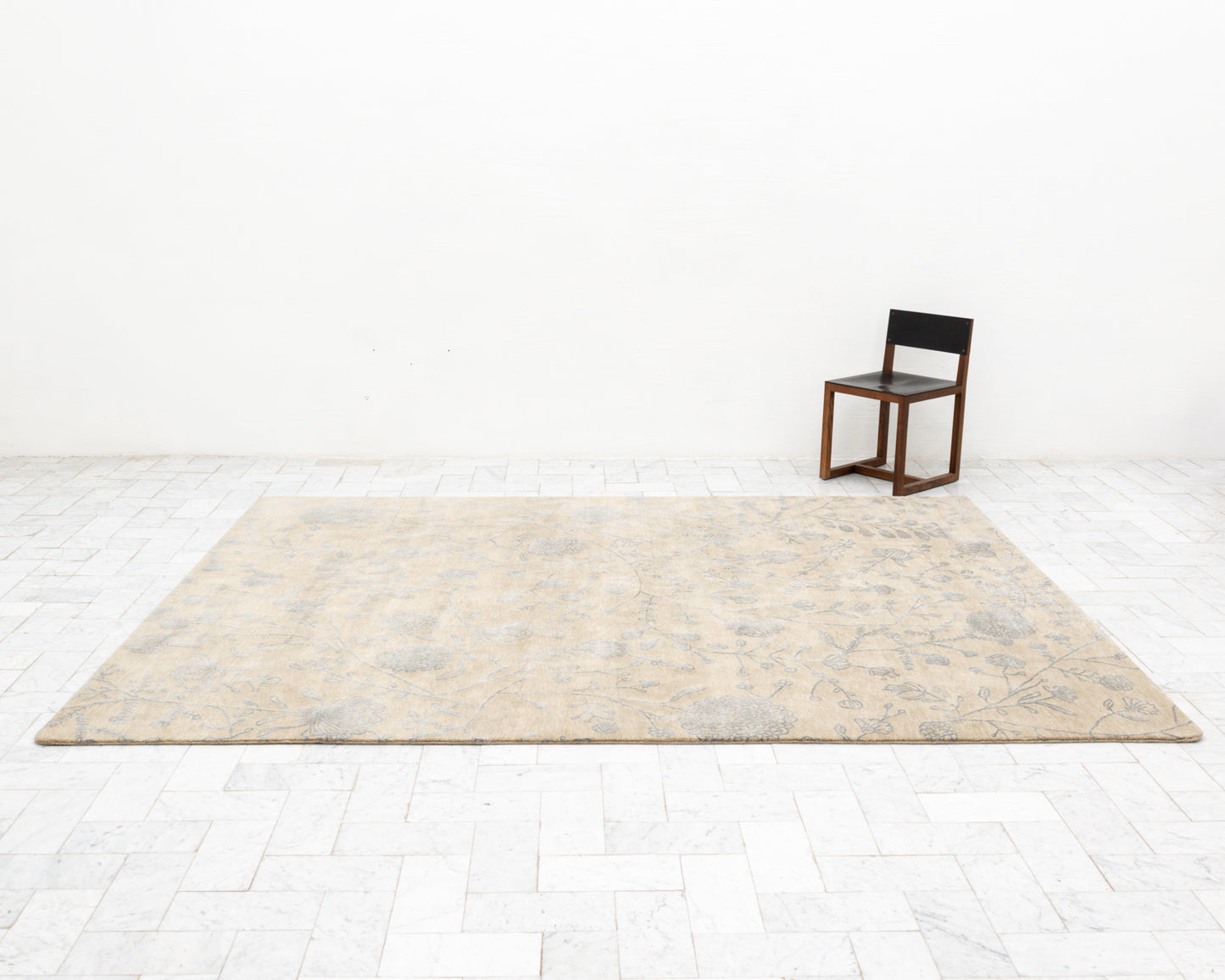 HANDRAWN RUG - 8' X 10', WOOL AND SILK