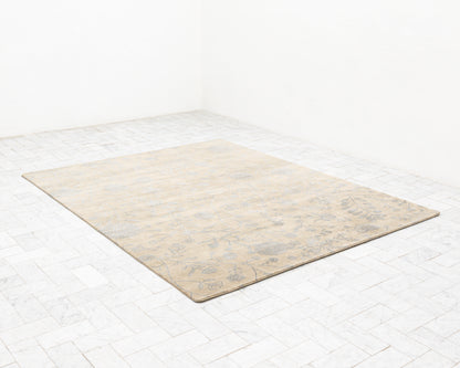 HANDRAWN RUG - 8' X 10', WOOL AND SILK