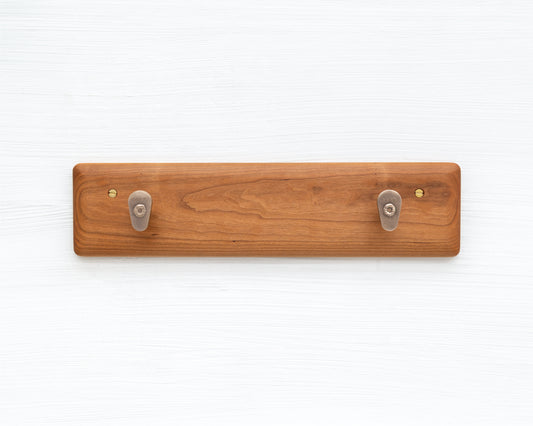 COAT RACK - CHERRY AND BRONZE