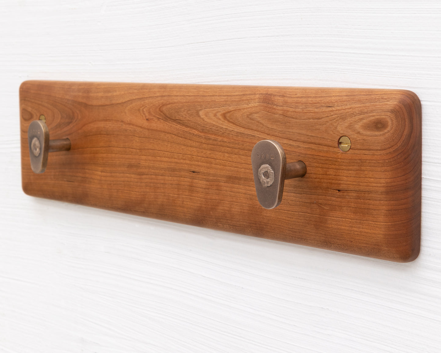 COAT RACK - CHERRY AND BRONZE