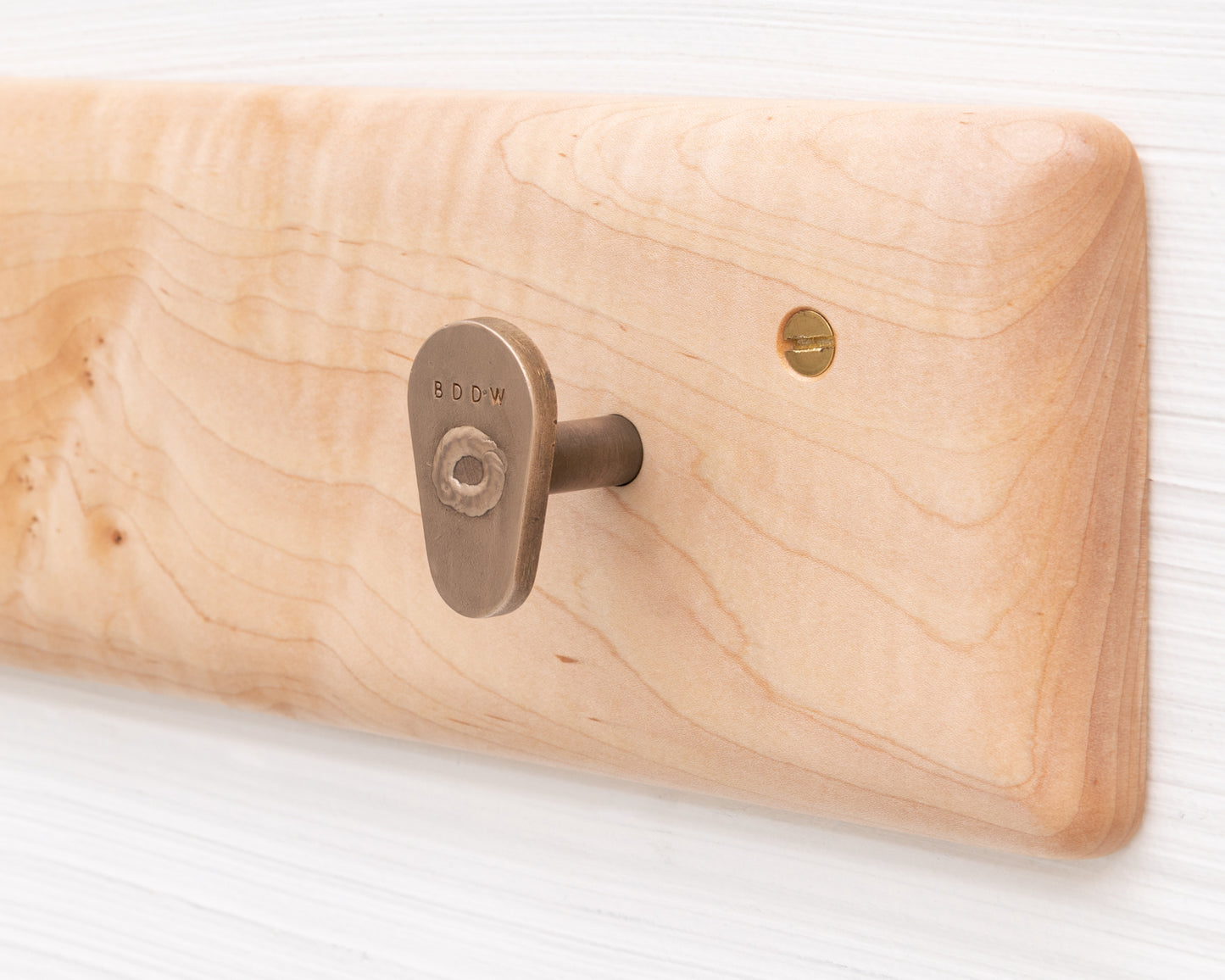 COAT RACK - MAPLE AND BRONZE