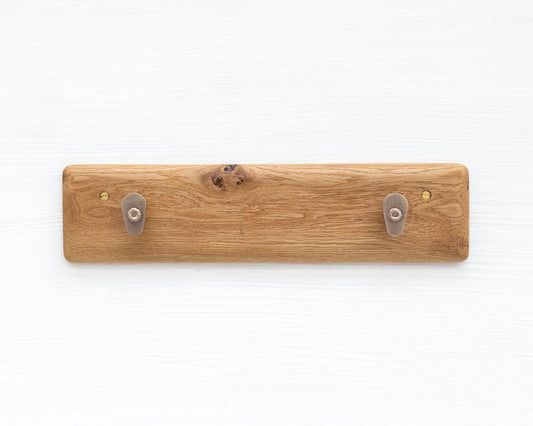 COAT RACK - NATURAL OAK AND BRONZE