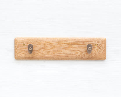 COAT RACK - NATURAL OAK AND BRONZE