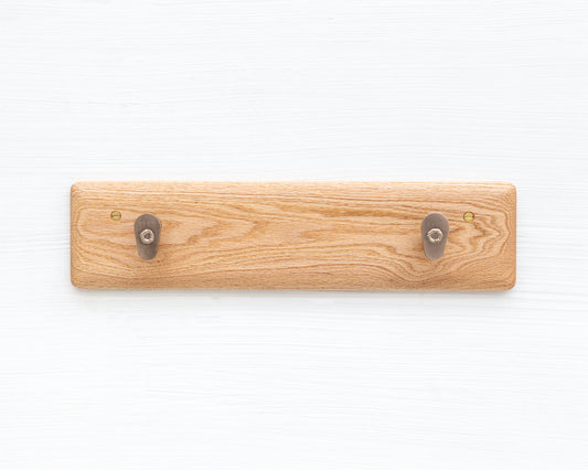 COAT RACK - NATURAL OAK AND BRONZE