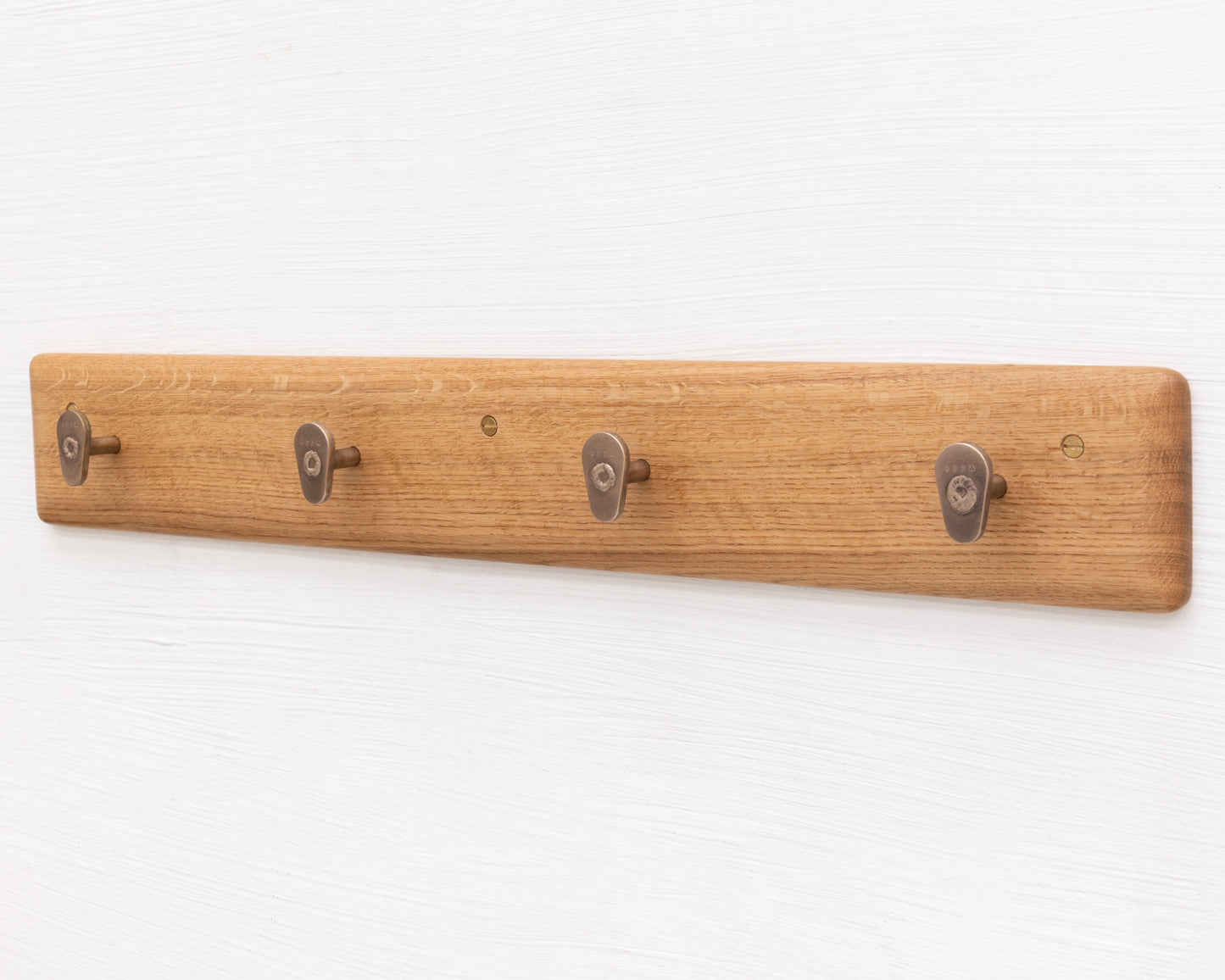COAT RACK - NATURAL OAK AND BRONZE