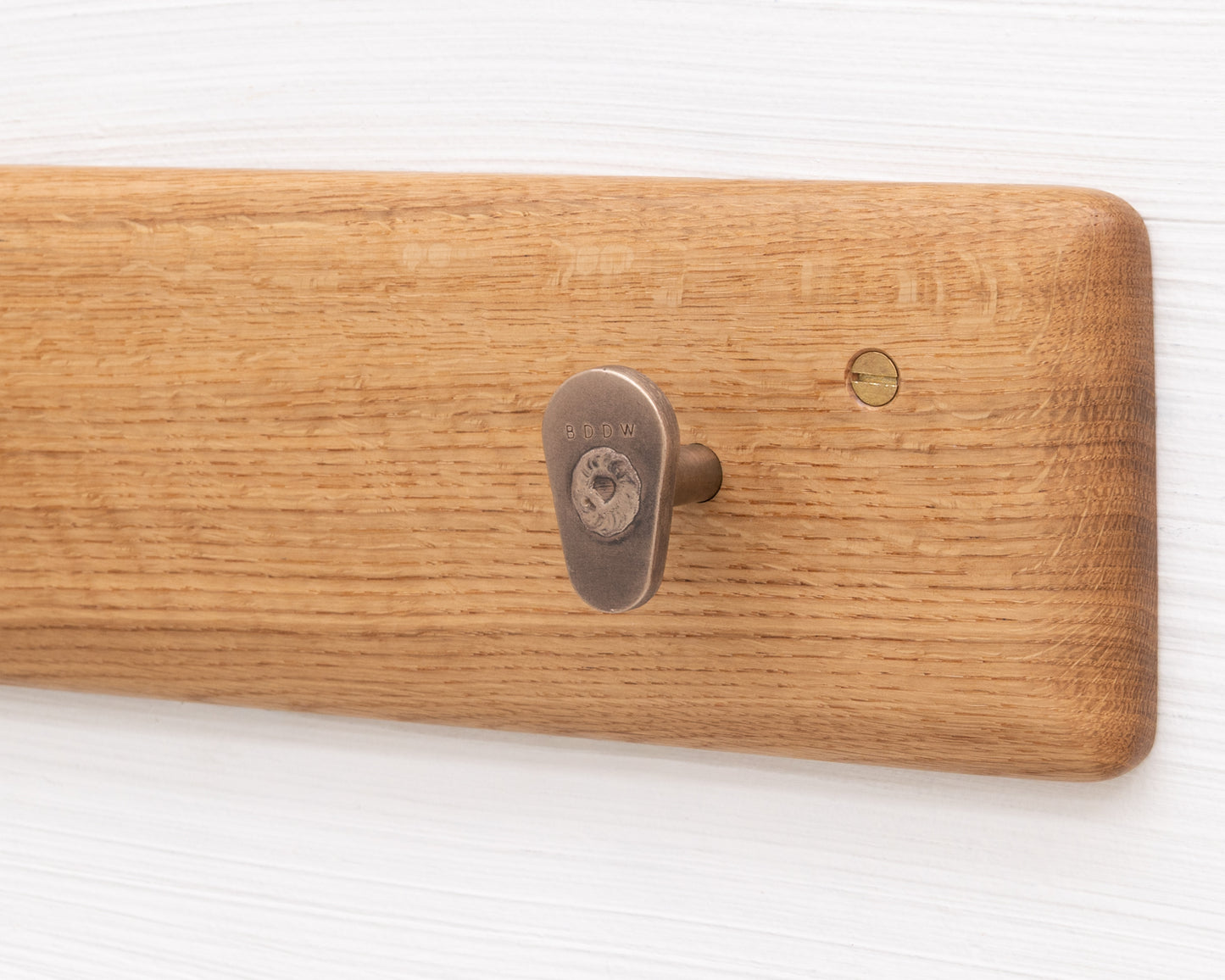 COAT RACK - NATURAL OAK AND BRONZE
