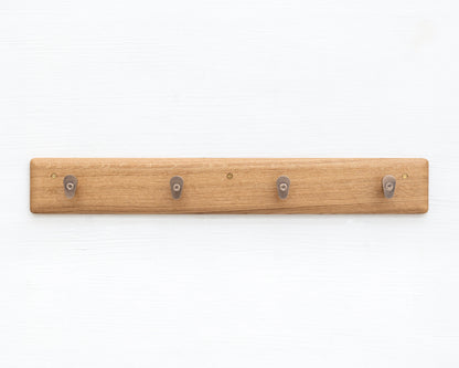 COAT RACK - NATURAL OAK AND BRONZE