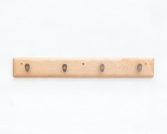 COAT RACK - MAPLE AND BRONZE