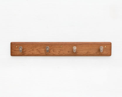 COAT RACK - CHERRY AND BRONZE