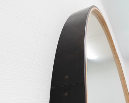 ADMIRAL'S MIRROR - 72" DIAMETER, DARK MULLED
